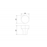 Ручка кнопка мебельная ELL RC333MDN.4 Ручка кнопка мебельная ELL RC333MDN.4